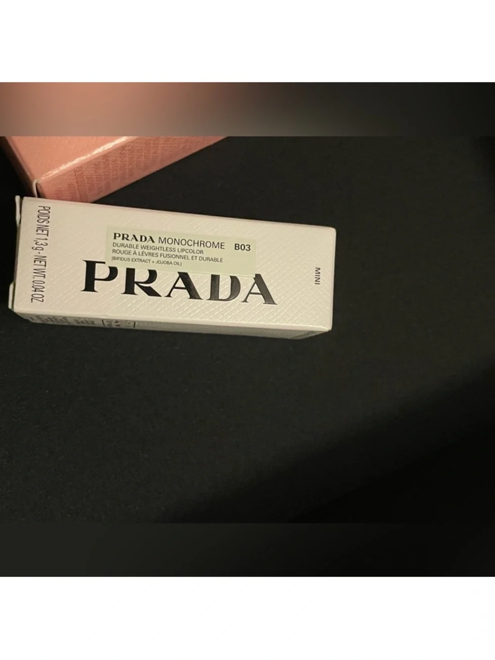 Prada Pink and Black Makeup Case with beauty bundle